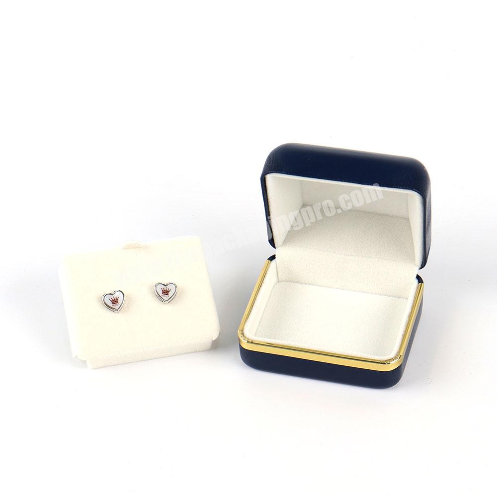 Custom eco friendly jewelry box small jewelry case travel jewellery boxes women's mini earrings rings jewelry gift box