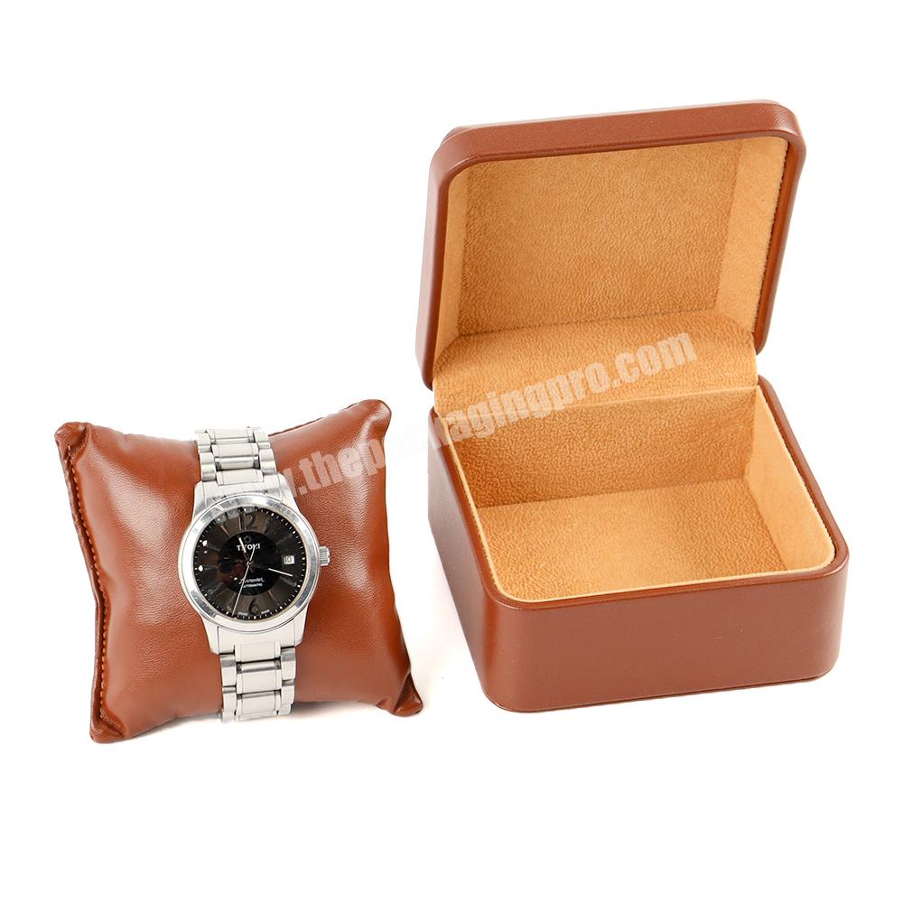 Custom leather brown watch necklace bracelet set for gift with box leather smart watches boxes luxury gift watch packaging box