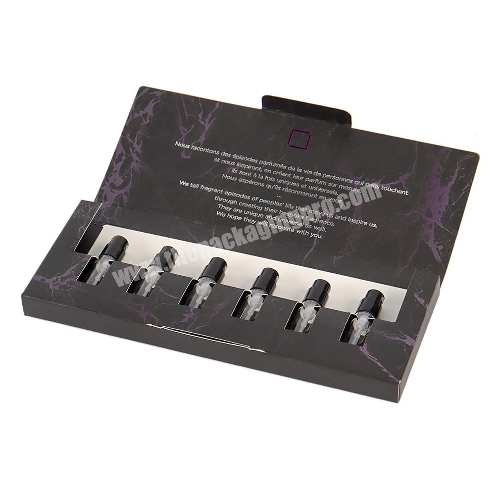 Custom logo cardboard folding perfume gift box luxury makeup essential packaging mini gift box magnetic cosmetic packaging boxes