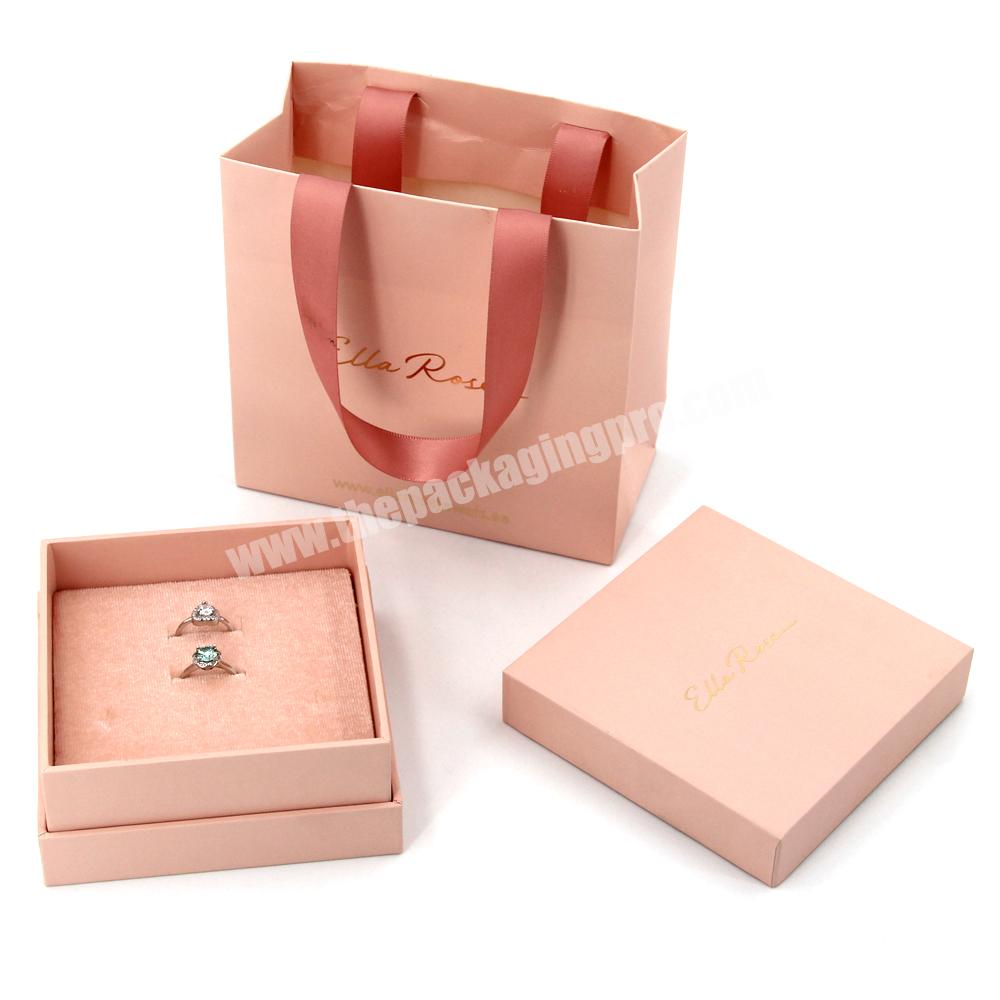 Custom logo design velvet jewelry box packaging wedding ring earring gift packaging jewelry boxes with logo luxury jewelry boxes