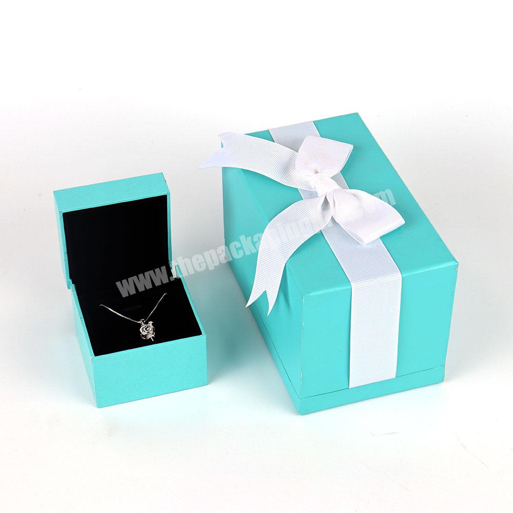 Custom logo luxury jewelry set box gift case girls jewelry organizer luxury cardboard personalized ring box packaging