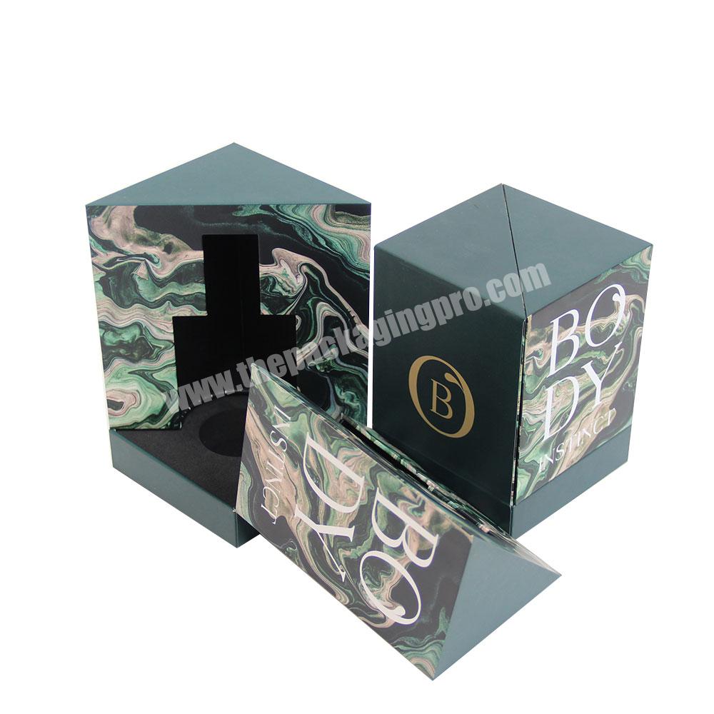 Custom logo perfume packaging elegant scented candle box gift perfume box delicate appearance perfume packaging boxes