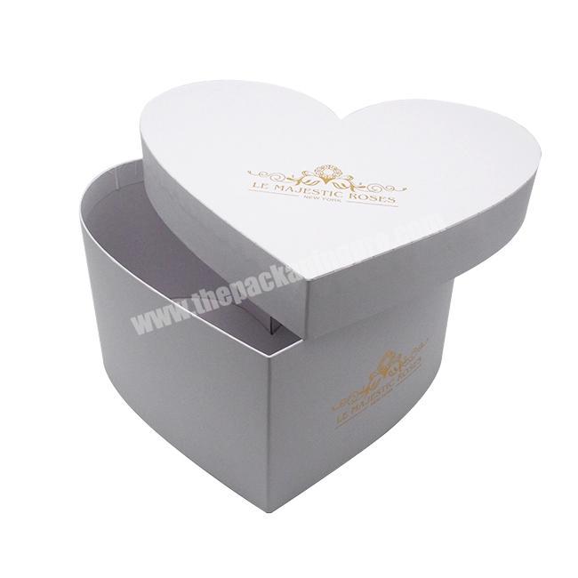 Custom logo valentine and birthday luxury heart shaped cardboard gift boxes for chocolate candy packing