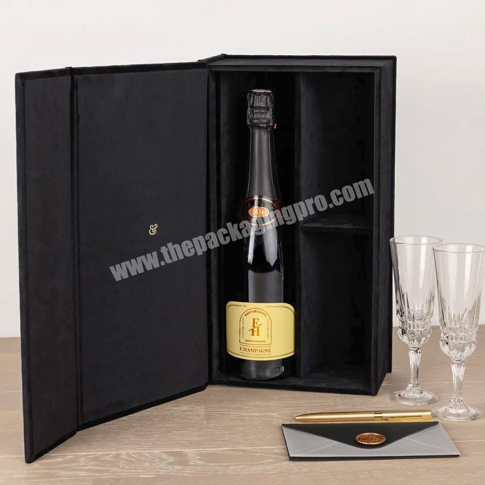Custom logo wine packaging boxes luxury hot sale juice wine bag in box eco friendly cardboard magnetic packaging wine gift box