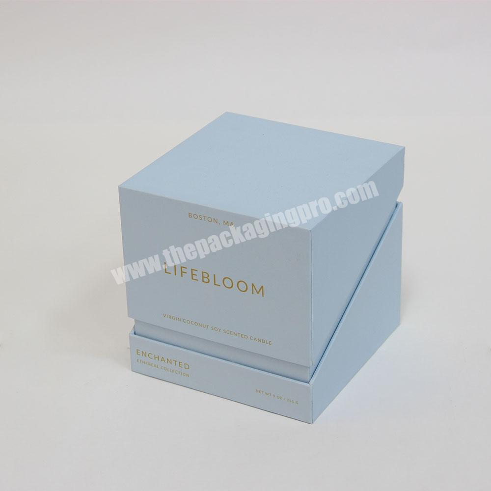 Square cardboard candle boxes packaging