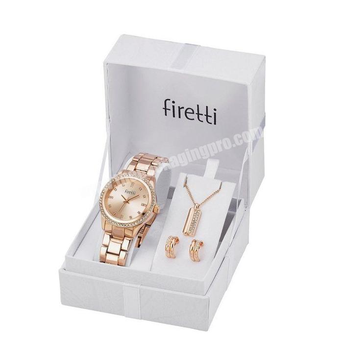 Custom luxury coffin lid style watch gift storage box packaging paper cardboard elegant single gift packaging jewelry watch box