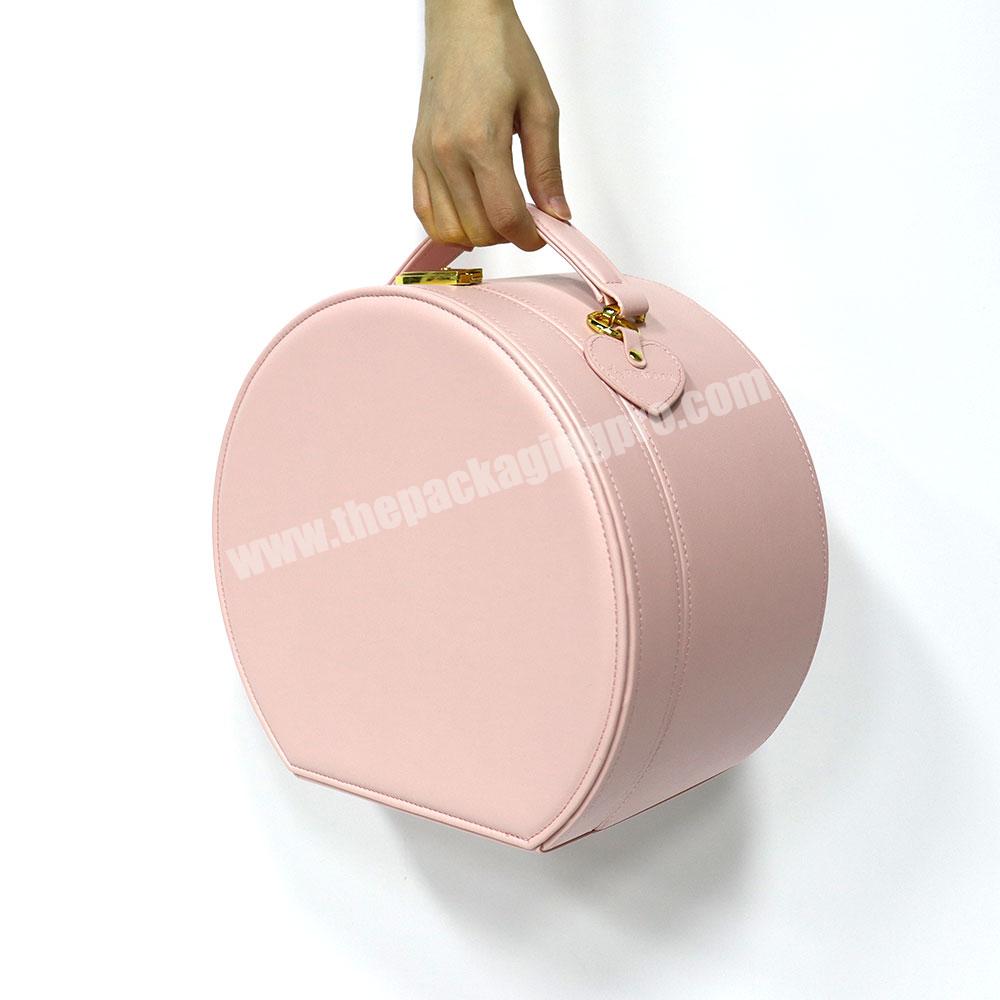 Custom luxury women gifts jewelry box lid and base hat jewelry with logo boxes gift leather gift box packing for jewelry