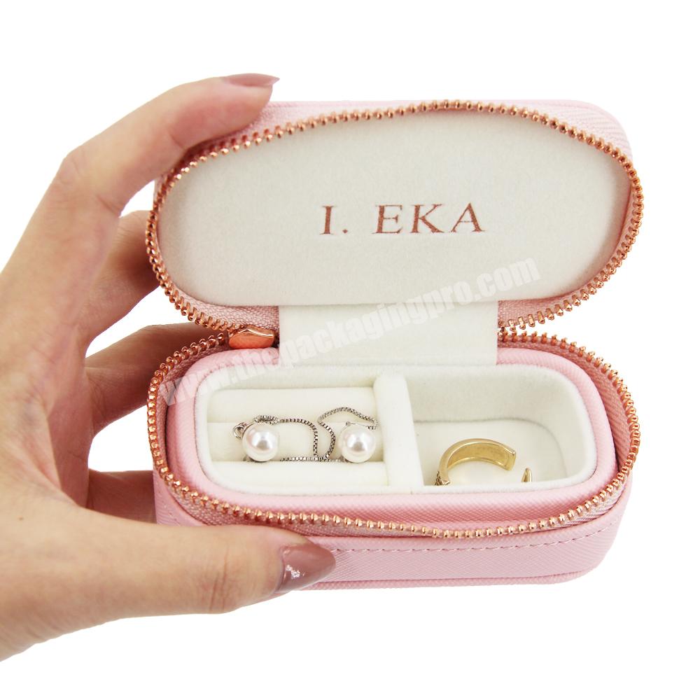 Custom ornament gift storage jewelry box logo design luxury jewelry organizer ring gift box pink shipping necklace jewelry boxes