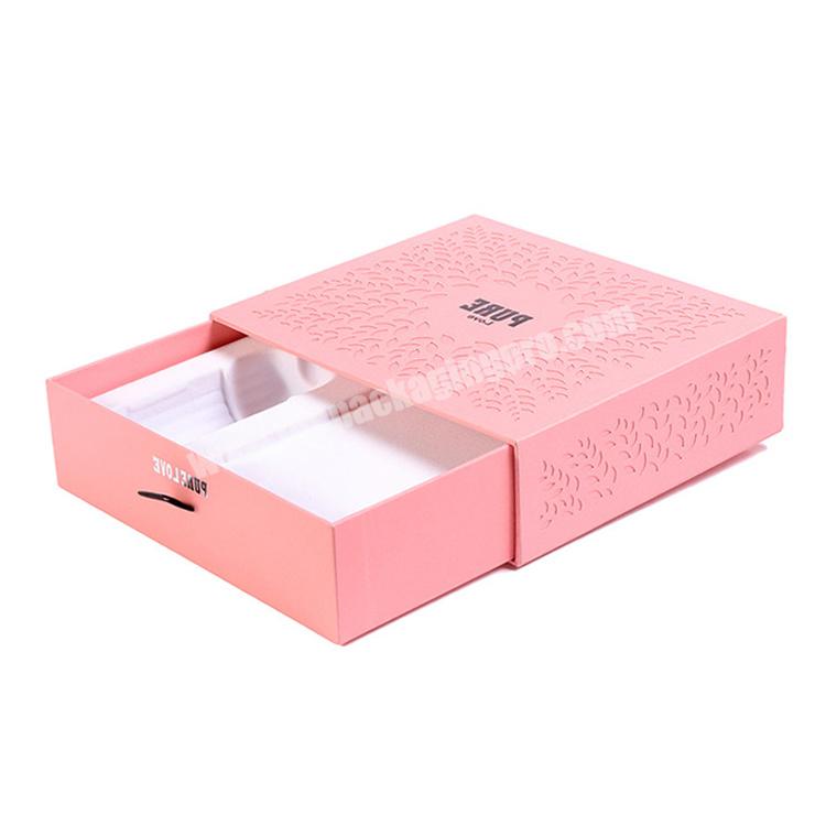Custom printed rigid paper pull out sleeve boxes for gift pack Luxury cardboard sliding drawer box packaging