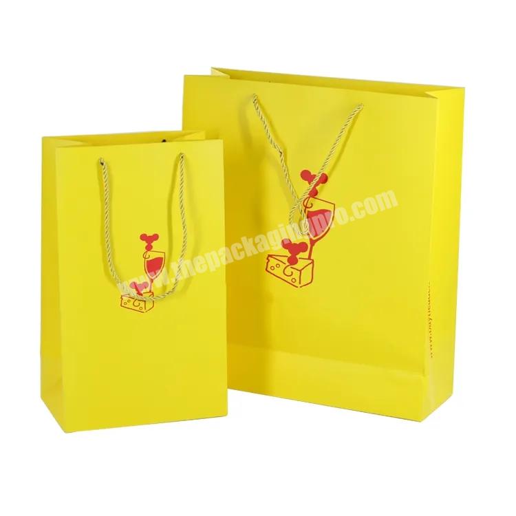 Custom printing commercial luxury shopping gift paper bag
