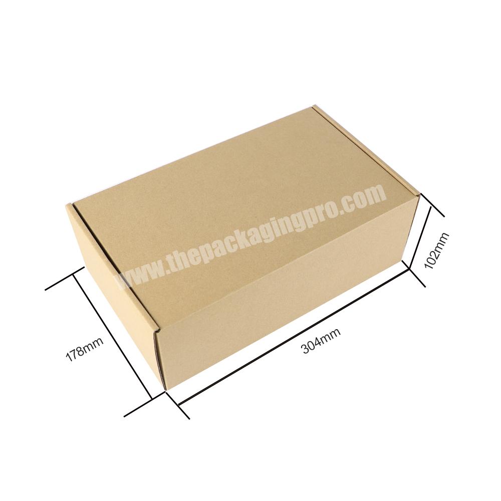 Custom printing eco friendly postal paper corrugated kraft mailer cajas de carton para envios regalos por mayor packaging boxes