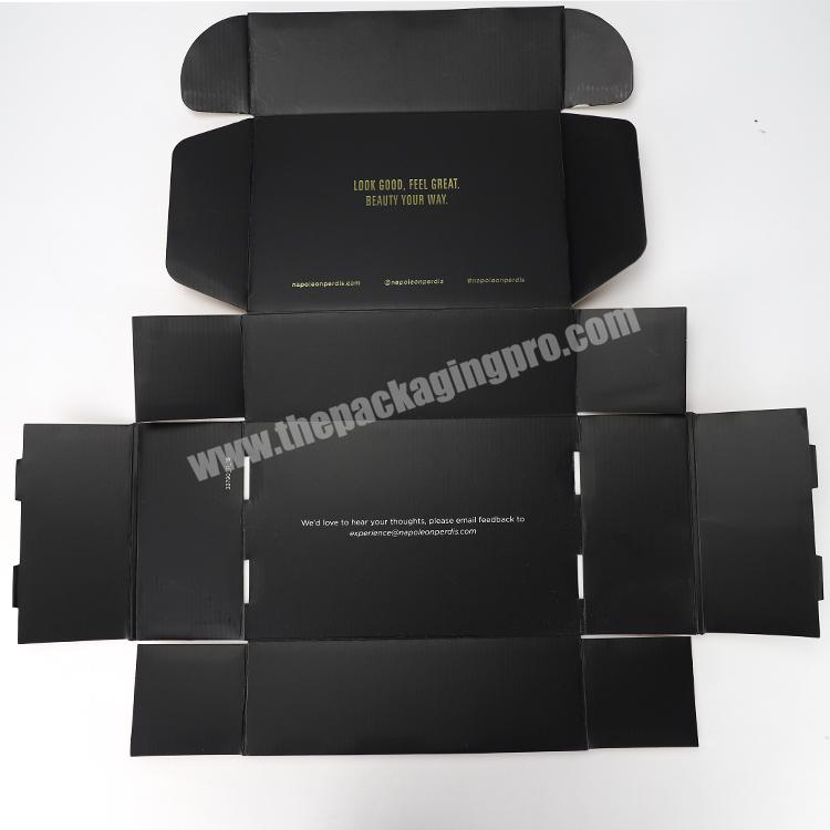 Custom size wholesale luxury folding air cargo corrugated cardboard gift skin care mailing paper boxes shipping box packaging