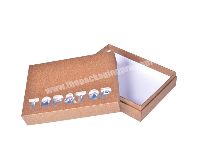 Custom small Elegant lift-off lid shoulder neck lid and base boxes gift package 2 pieces rigid paper box