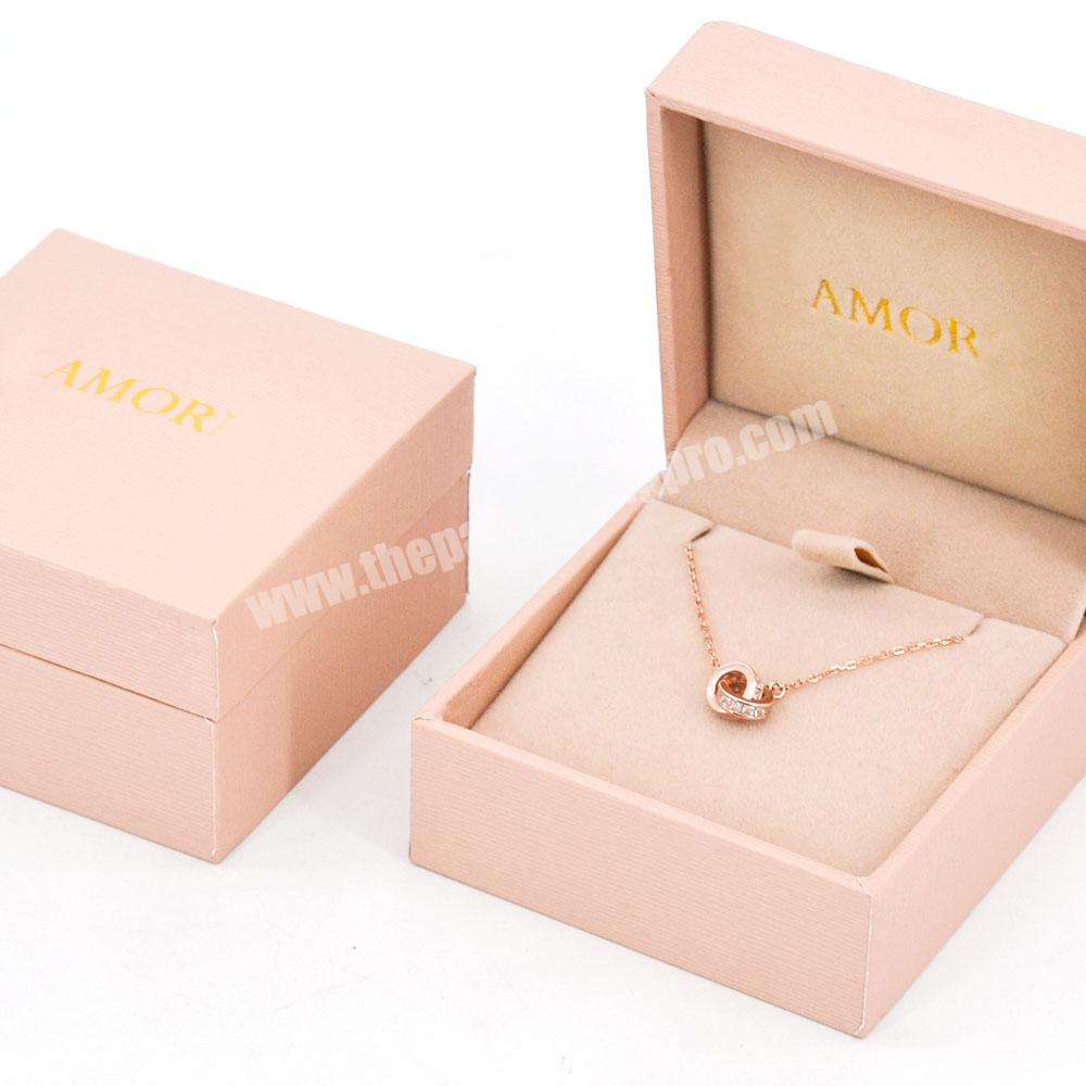 Custom velvet textured necklace jewelry box packaging ring gift jewelry gift box packaging custom velvet jewelry shipping box