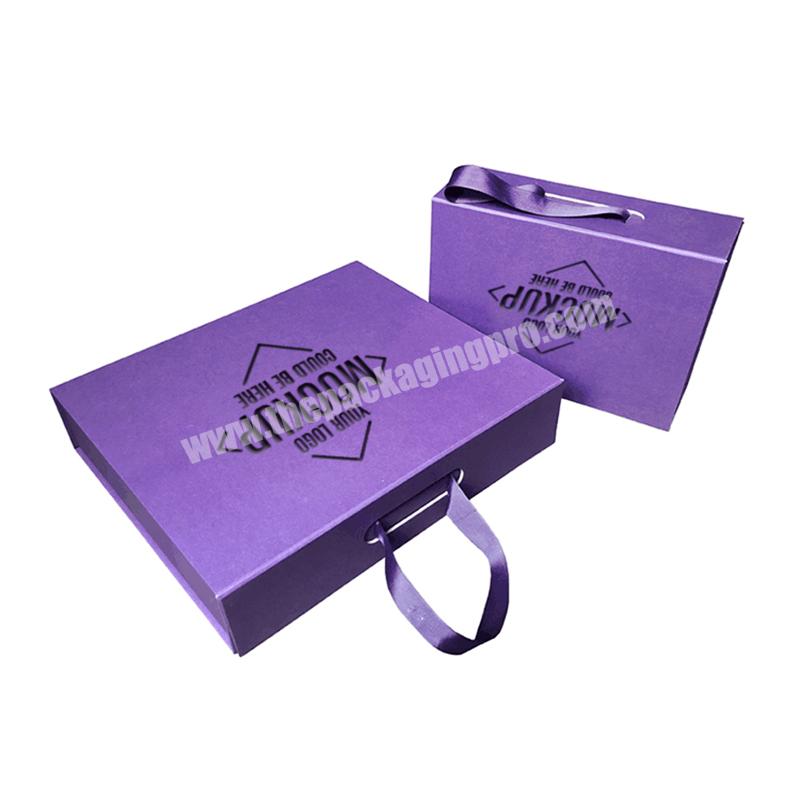 Customization Garment Clothing Black Matte Rigid Book Shape Magnetic Embossed Gold Foil Gift Folding Box With Insert folding box