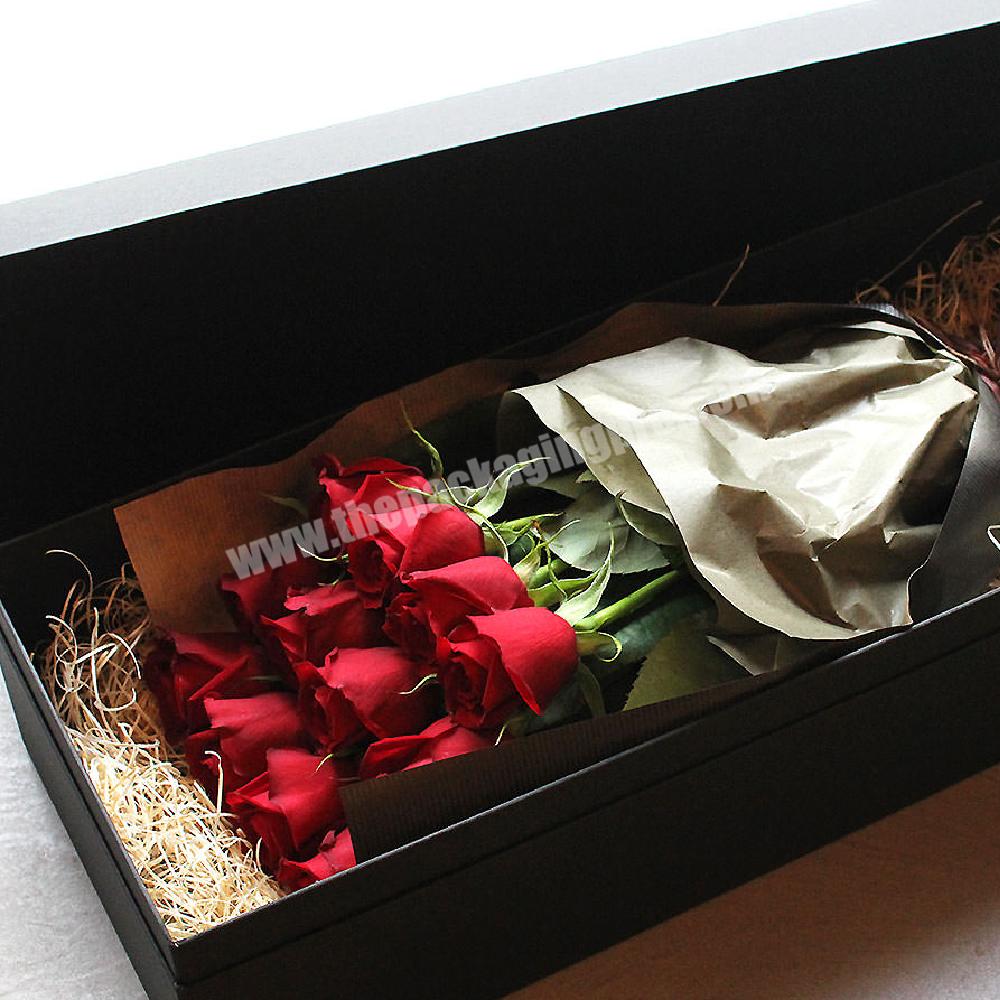 Customized Box With Ribbon Preserved Flower Boxes For Bouquets Decorative  Ribbon With Custom Logo Printed