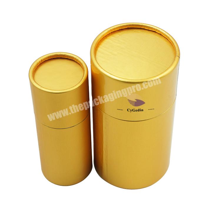 Customized Logo Color CMYK Printing Paper Tube Box Eco Friendly Coated Paper Beautiful Tea Packing Box