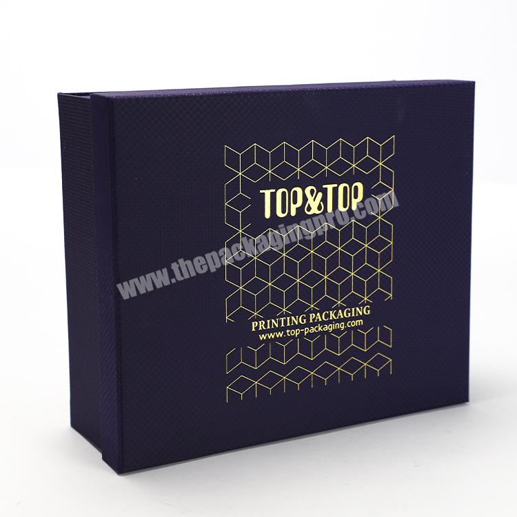 Customized Wholesale Folding Lid and Base Rigid Gift Packaging Box for Cosmetic