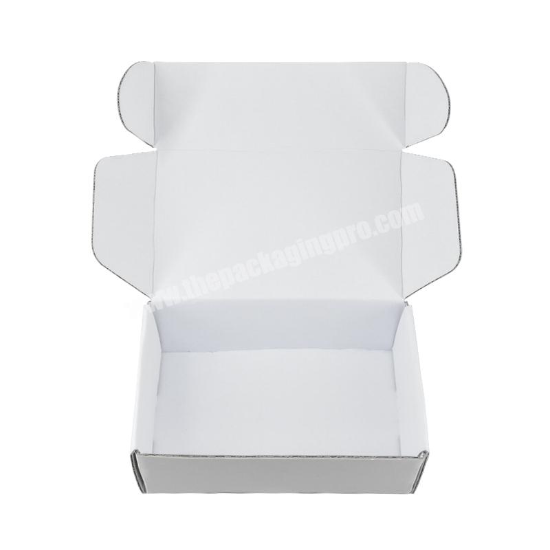 Customized With Brand Logo Printing White Custom Corrugated Shipping Paper Packaging Box