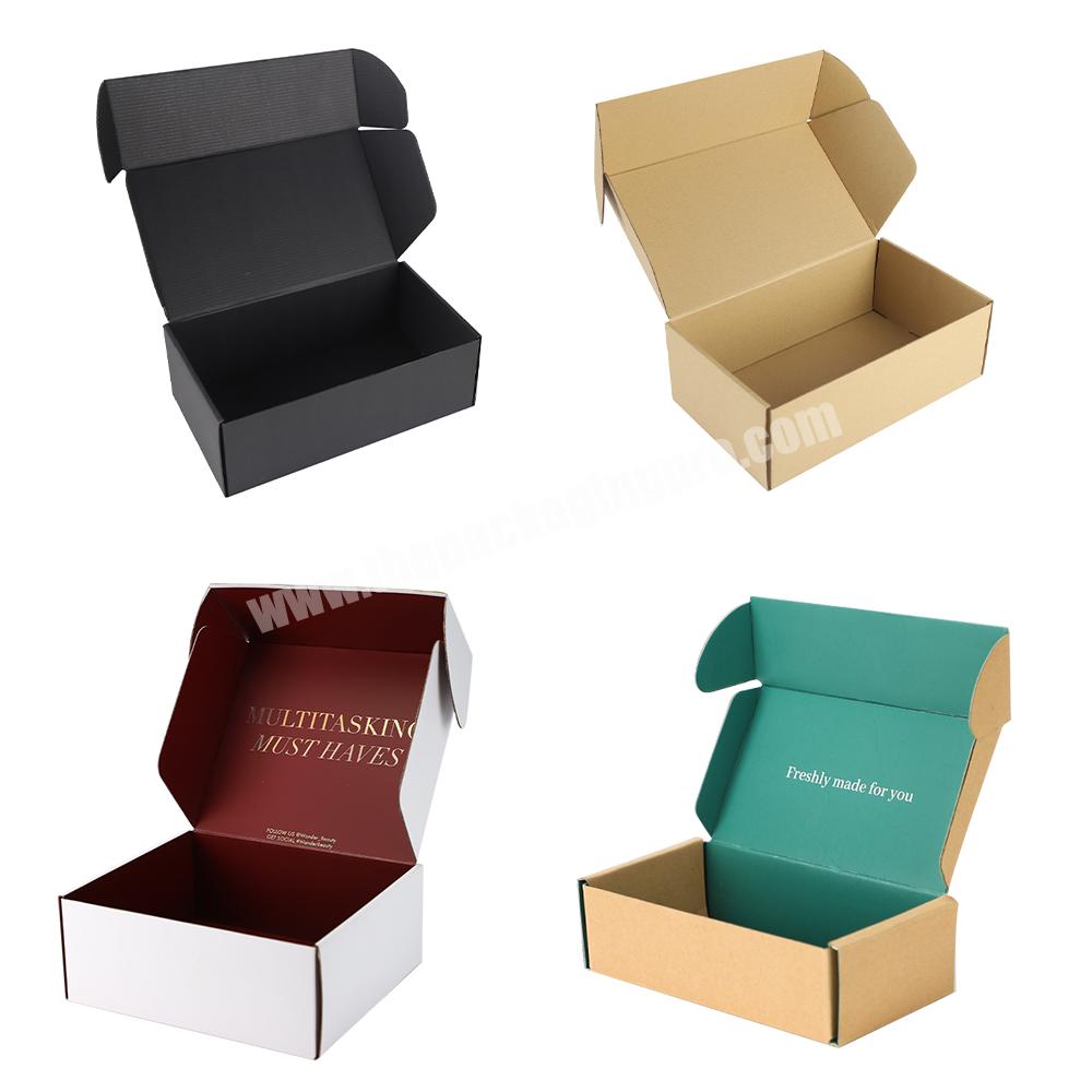 Customized wholesale strong hardness corrugated board cardboard mailing underwear box paper boxe with logo