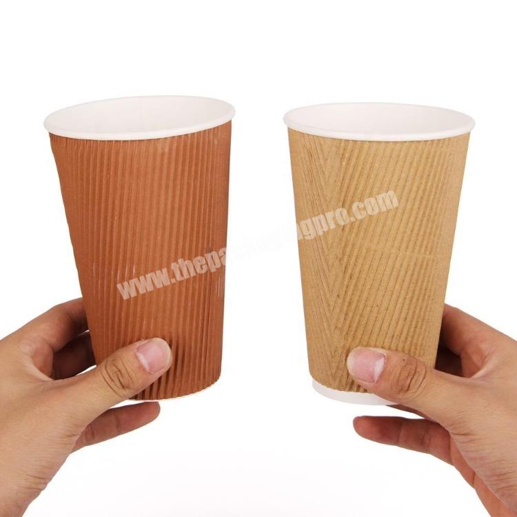 Degradable Double-layer Paper Cup Custom-made Disposable Paper Cup Custom Logo Thickened Coffee Milk Tea Cup
