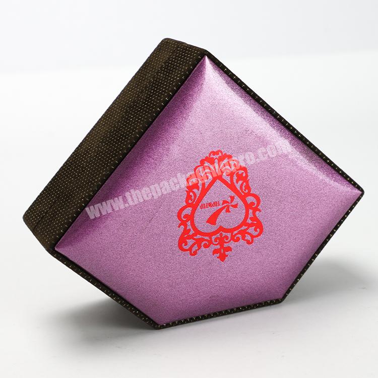 Design Custom Luxury Diamond Shaped Rigid Perfume Gift Packaging Paper Box for 50ml
