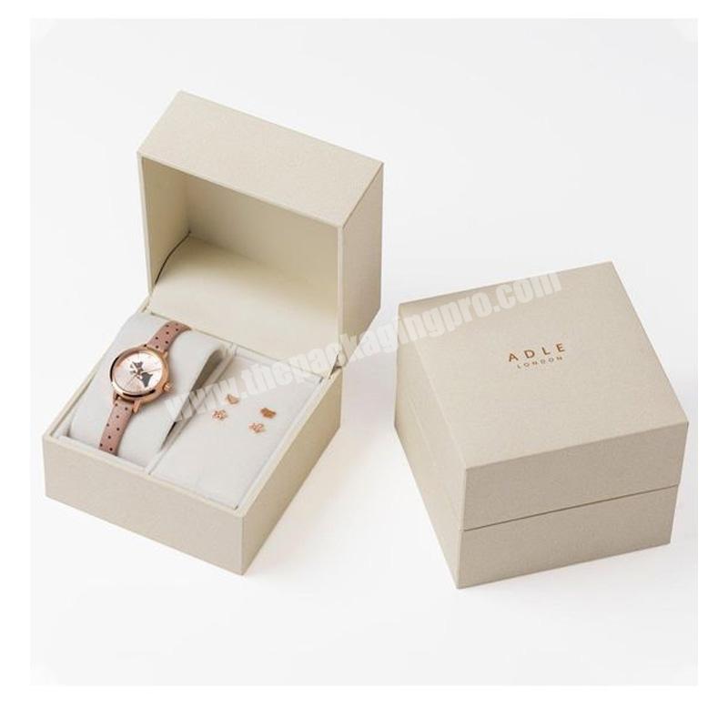 Design luxury women watch jewelry luxury gift box set fashion custom logo watch box organizer watch box packaging