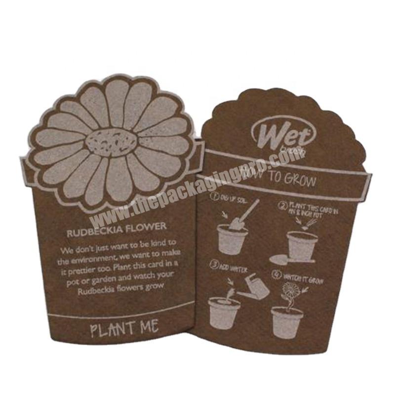Eco-friendly Recycled Paper Business Card Biodegrade Paper Card