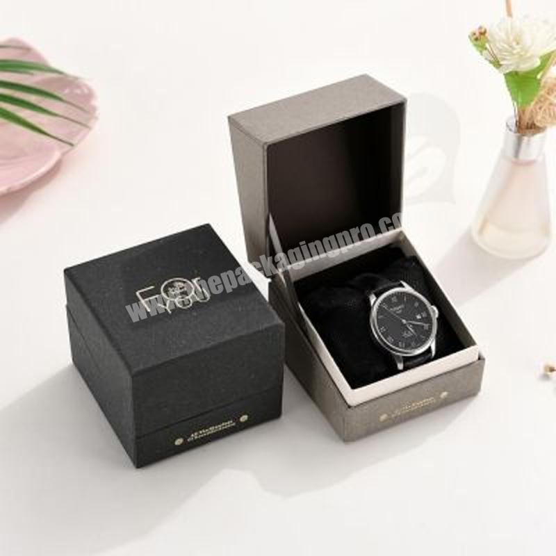 Eco friendly rigid cardboard single sunglasses packaging box set luxury paper leather jewelry storage gift watch box