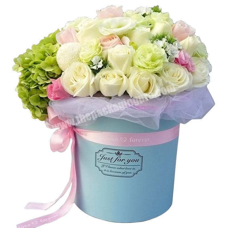 Elegant Custom Printed Round Cardboard Bouquet Flower Boxes Packing Guangdong
