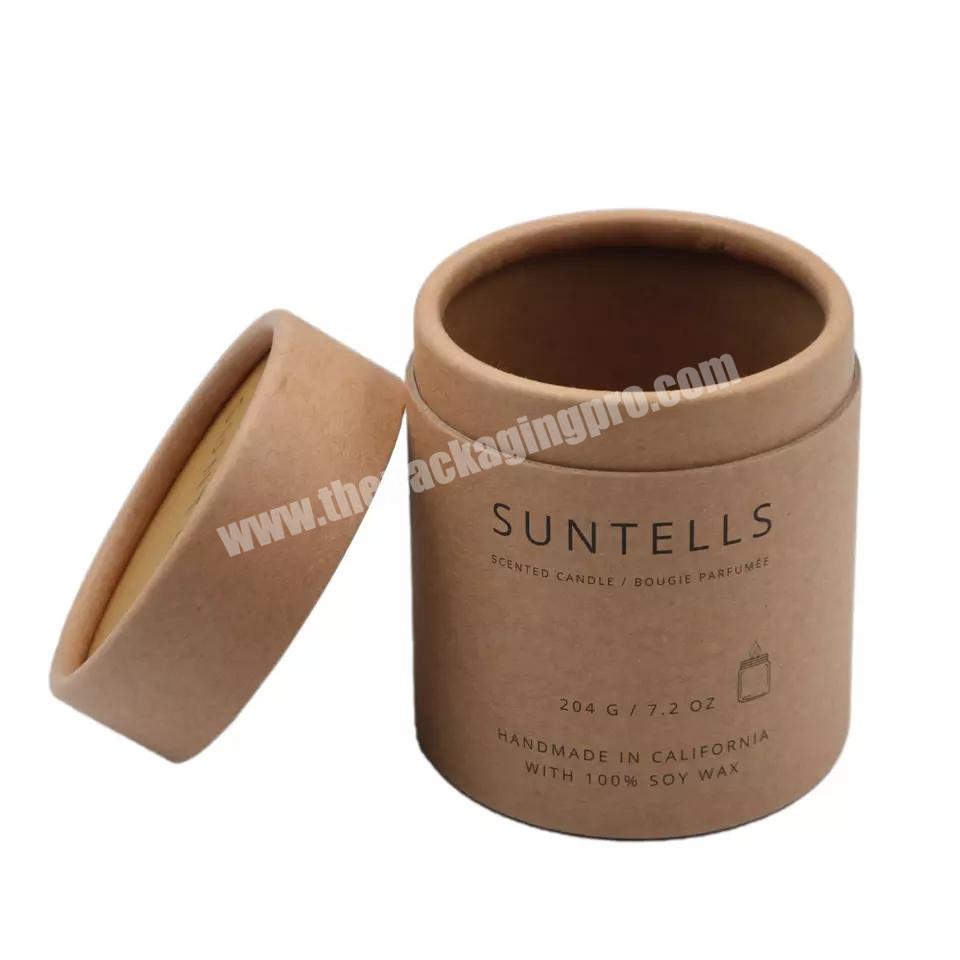 Factory Round kraft paper tube packaging for tea biodegradable cardboard paper tube