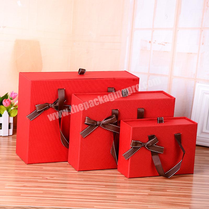 Fancy colorful custom gift cardboard packaging drawer box with logo slide for gift packaging