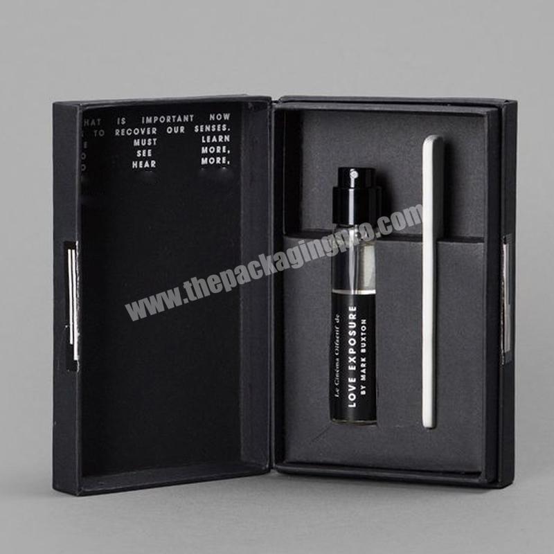 For perfume gift customized cosmetic packaging box custom own label printed perfume box perfume sample box