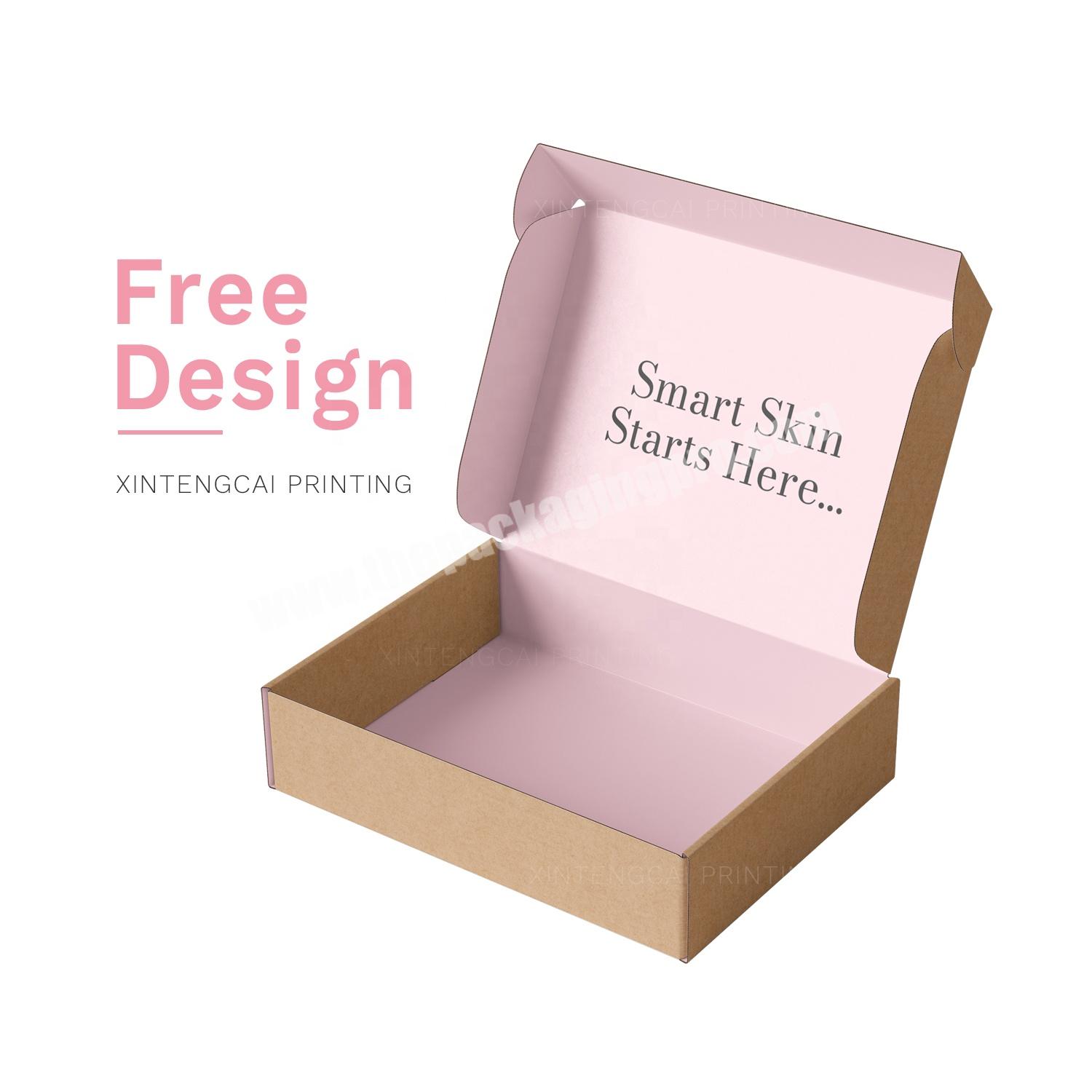 Free Design Light Pink Durable Skincare Box Packaging, Customized Paper Box for Treatments  Serums  Moisturizers  Cleansers