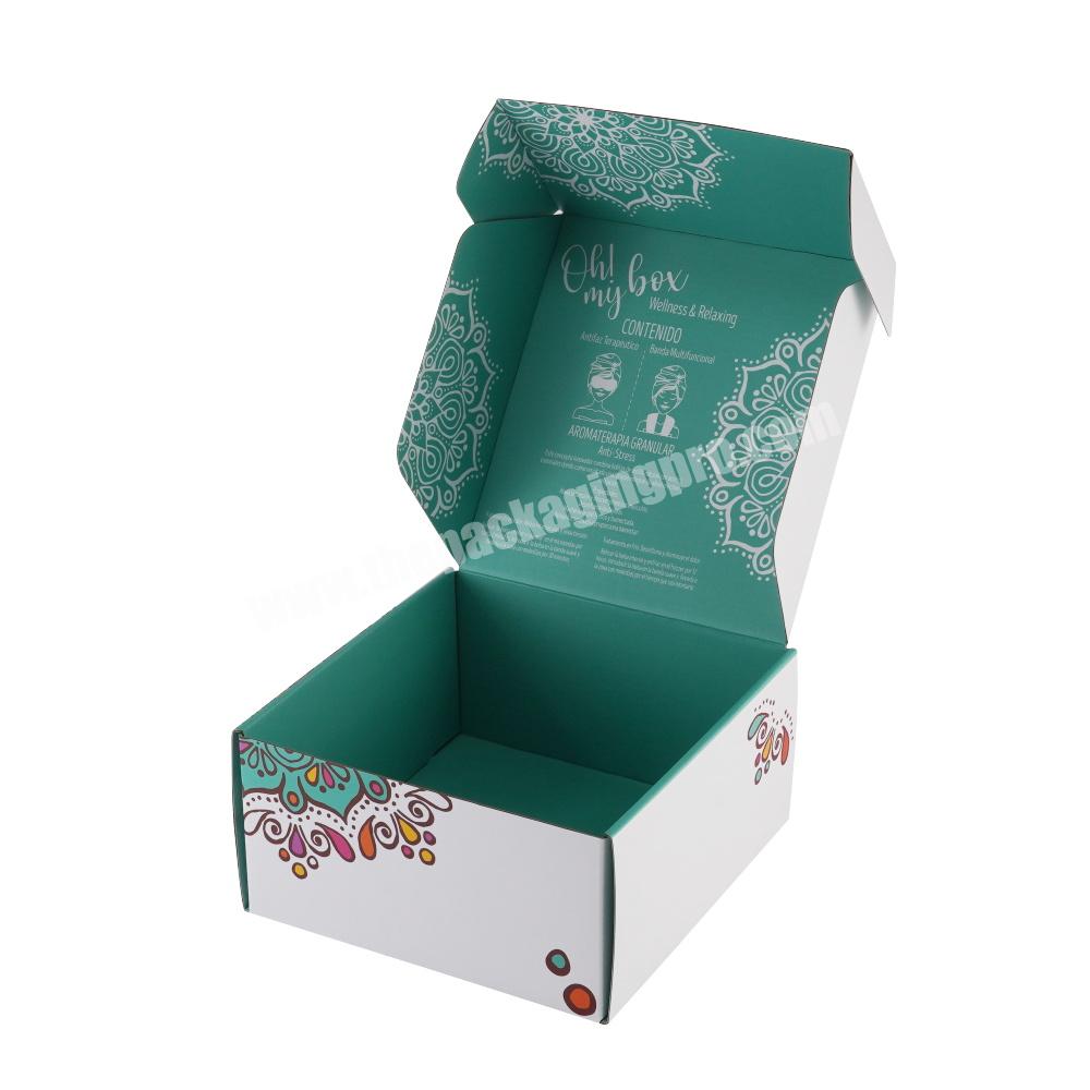 Free Sample Custom Printed Corrugated Shipping Mailer Cosmetic Skincare Packaging Folding Paper Box