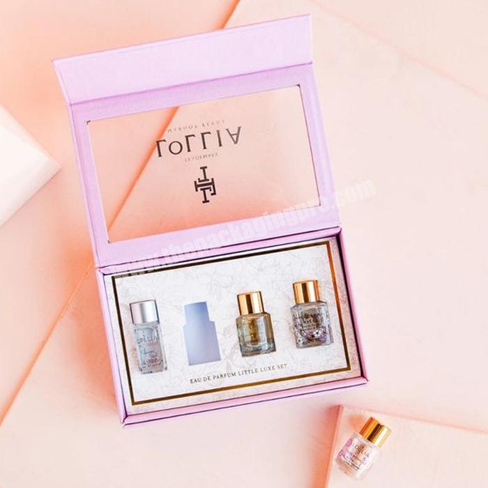 Gift 50Ml Recycled Bottles With Perfume Diffuser Sample Perfume Box Perfume Box With Ribbon