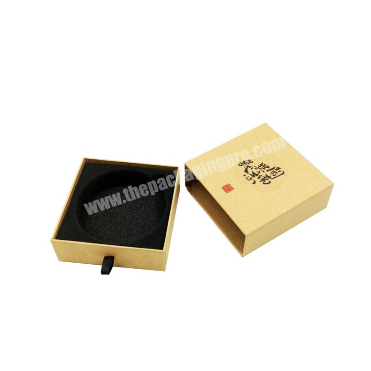 Gold foil black rigid gift box with lid rigid set up box jewelry luxury packaging with hot stamping & UV & Embossed