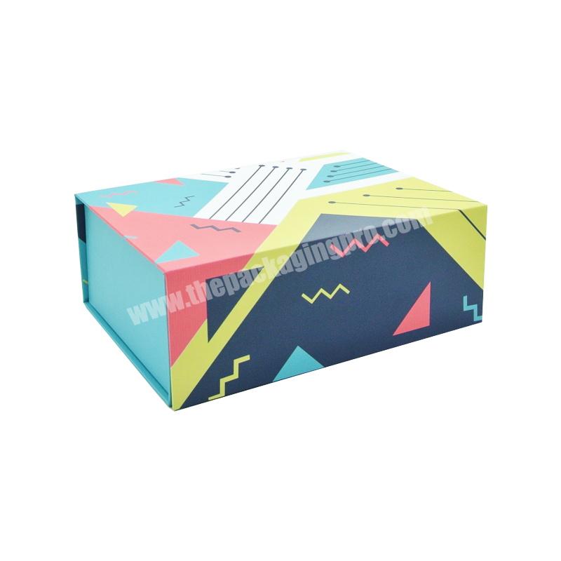 HOT Luxury Custom Logo Magnetic Gift Box Packaging Folding Hard Rigid Cardboard Paper Clothing