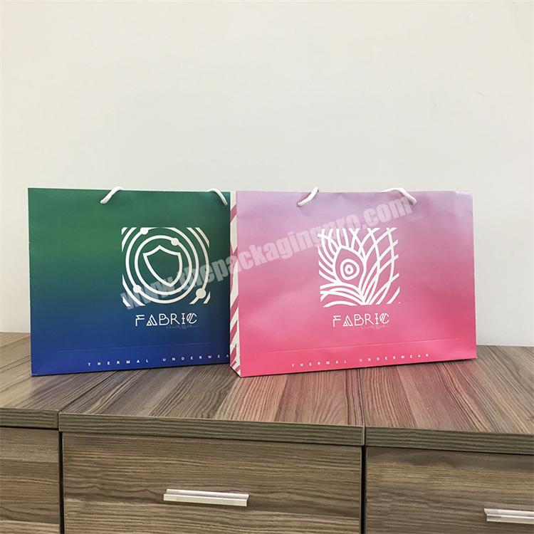 High End Fashion Tote Custom Design Gift Packaging Fancy Clothes Store Retail Carry Shopping Paper Bag