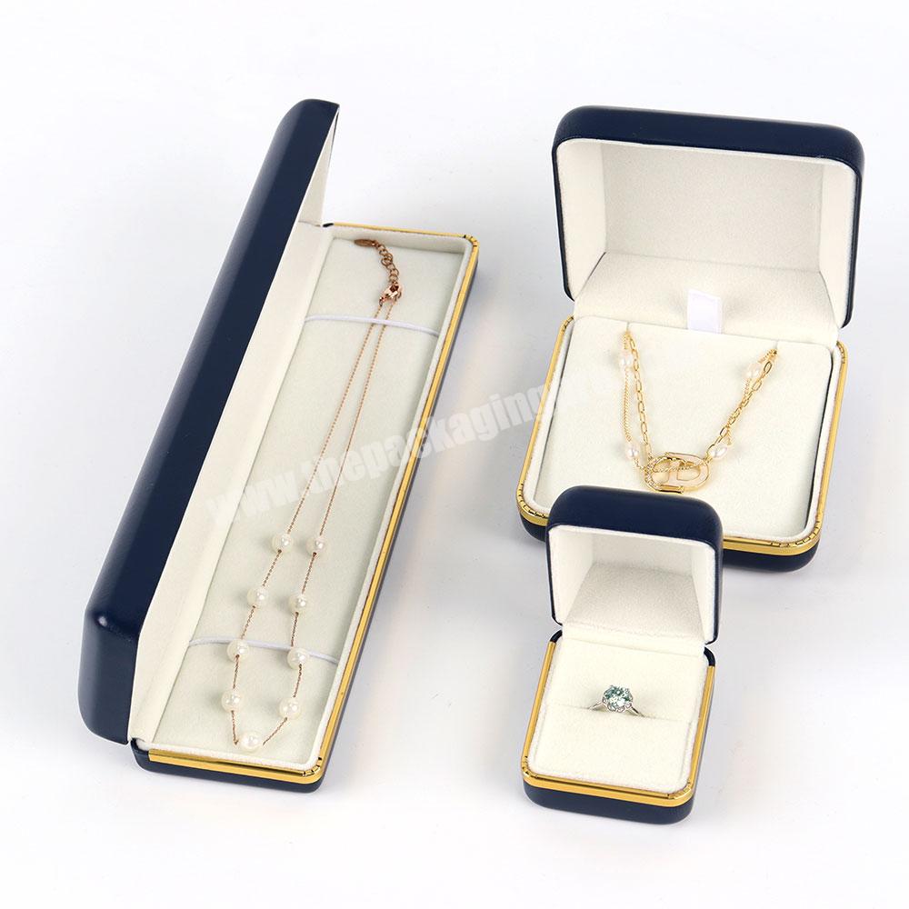 High end custom logo rigid box jewelry luxury jewelry packaging boxes custom logo mini travel jewelry gift box portable