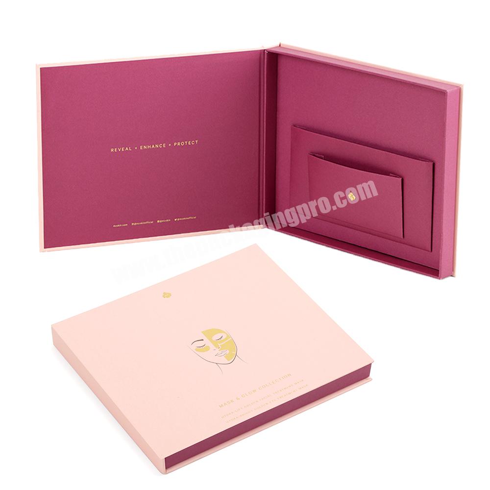 High end luxury cosmetic packaging boxes essential oil corrugated shipping box luxury gift cosmetic face mask paper perfume box