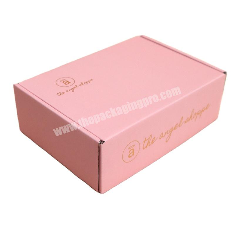 Hot Trending Beauty Pink Mailer Paper Custom Shipping Boxes Logo Gift Delivery Mailing Packaging Box