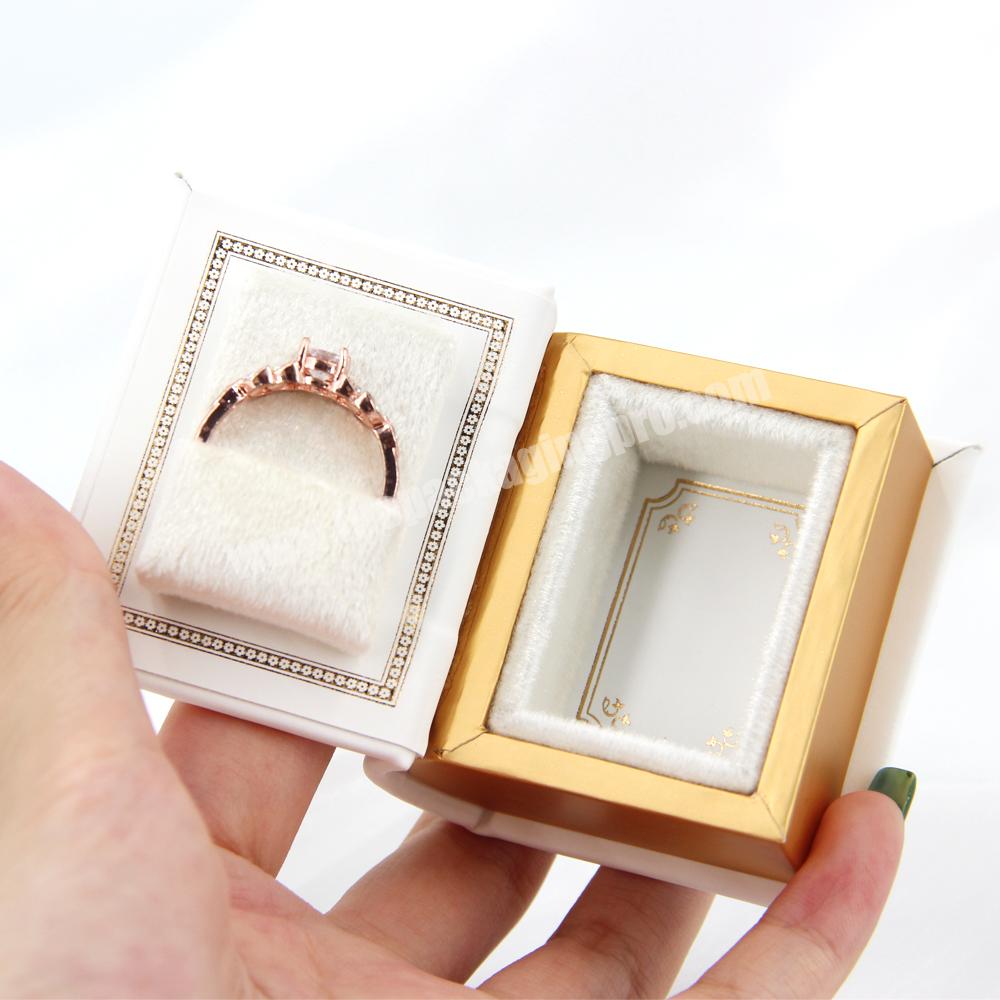 Jewelry box organizer storage wholesale custom jewelry ring boxes velvet necklace ring set packaging drawer color jewelry boxes