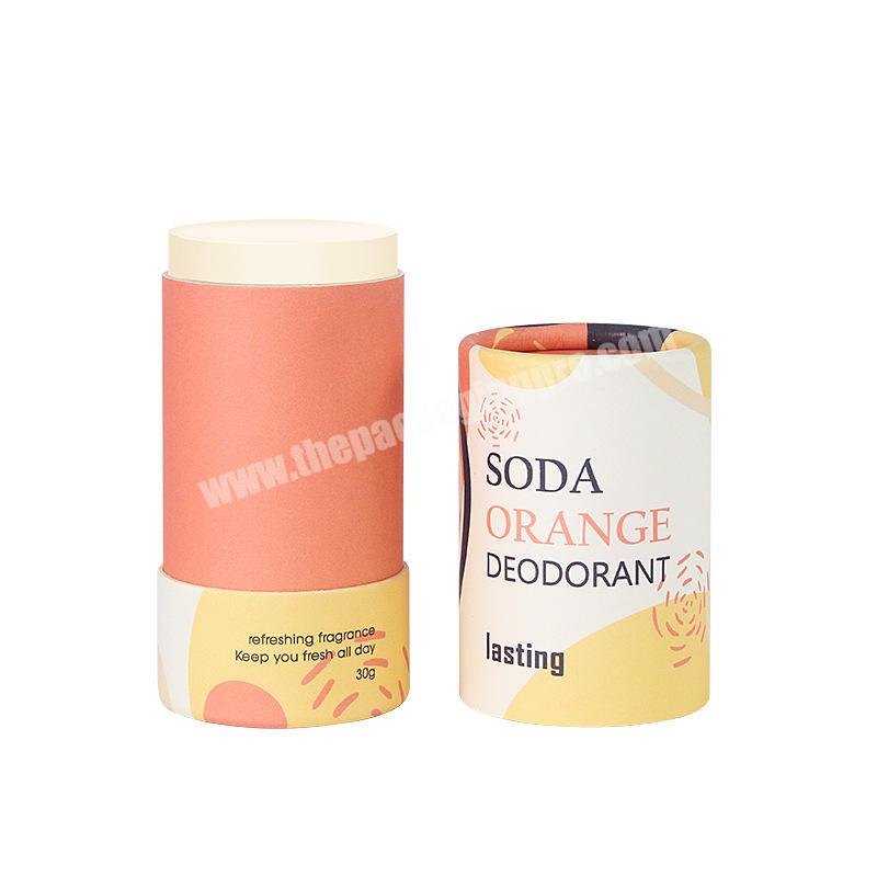 Kraft paper Eco-friendly deodorant lip balm lipstick paper tube twist up tubes