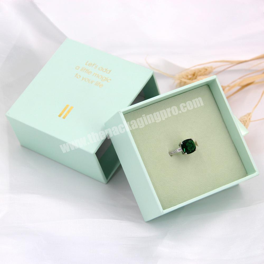 Logo Printed high quality jewelry box for kids customized jewelry box logo and set luxury jewelry packaging box