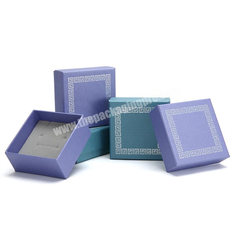 Low Price Black Small Present Craft Gift Ring Necklace Bracelet Cufflink Paper Jewelry Box For Packaging