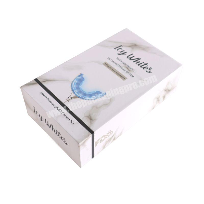 Luxury Custom White  Lid and base Dental Care Teeth Whitening Kit Packaging box