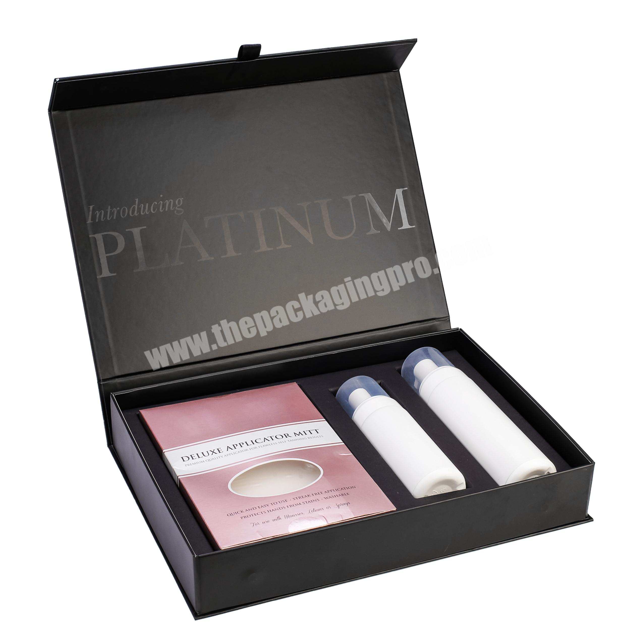 Luxury Display Custom Door Open PR Beauty Skincare Product Gift Set Packaging Box
