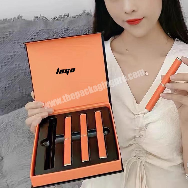 Luxury Empty Magnetic Lip Gloss OEM Gift Box Set Packaging Competitive Price Cosmetic Lipstick Tube Packaging Box for Lipstick