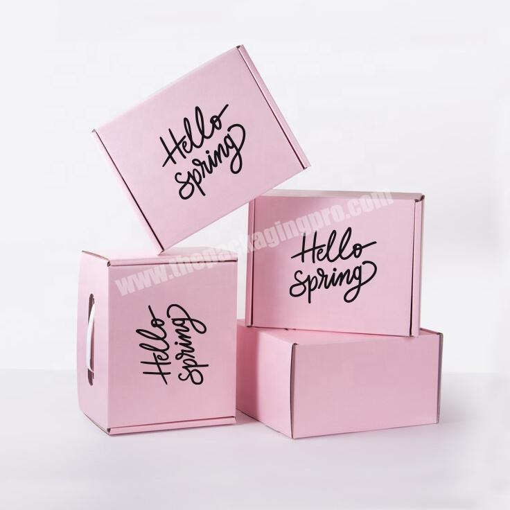 Luxury Pink Mailer Box With Custom Logo, Gift  Craft  Beauty  Subscription Corrugated Paper Packaging Box